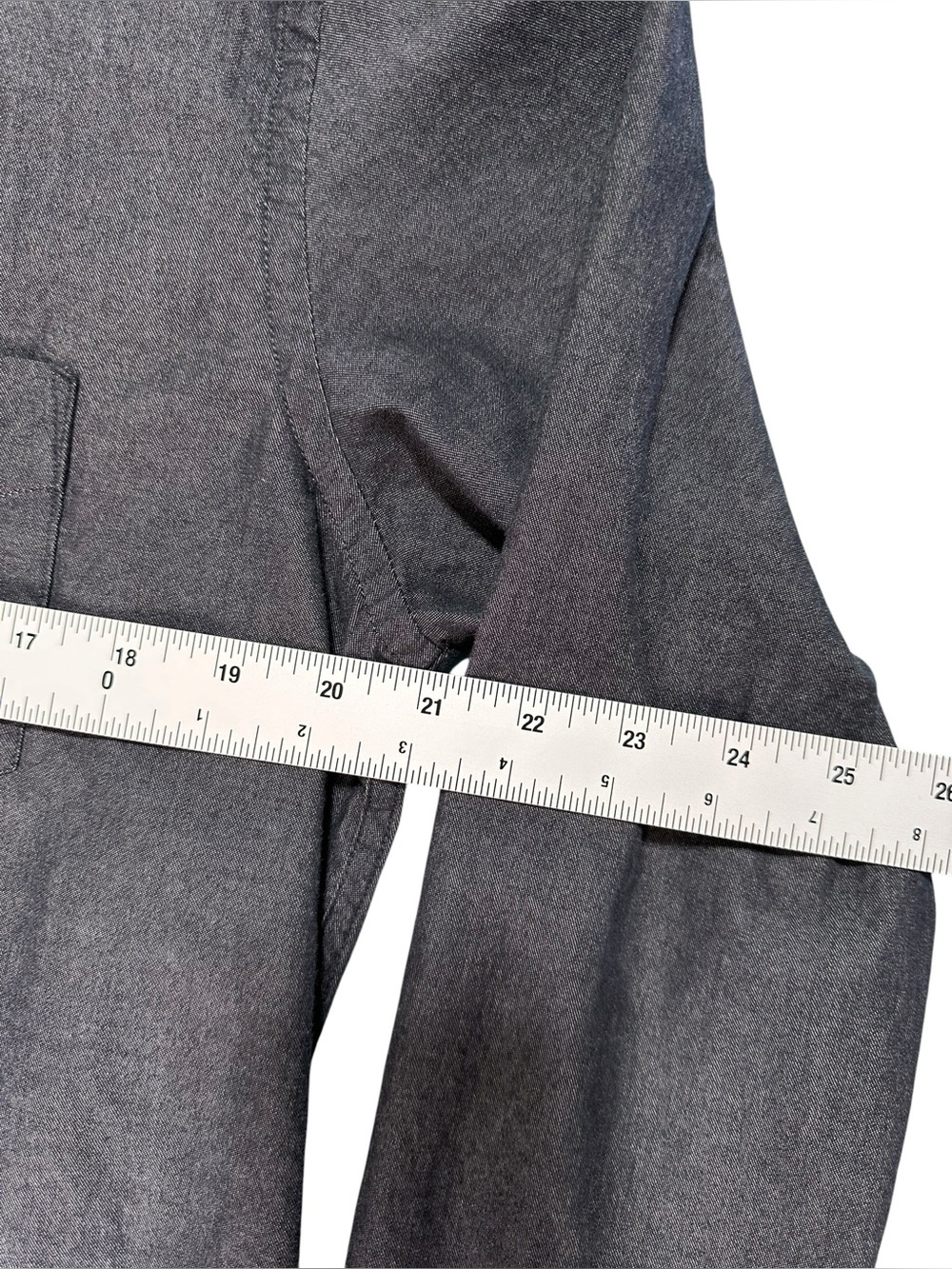 UNTUCKit Men's Charcoal Gray Long-Sleeve Button-Down Shirt Slim Fit L - Picture 9 of 11
